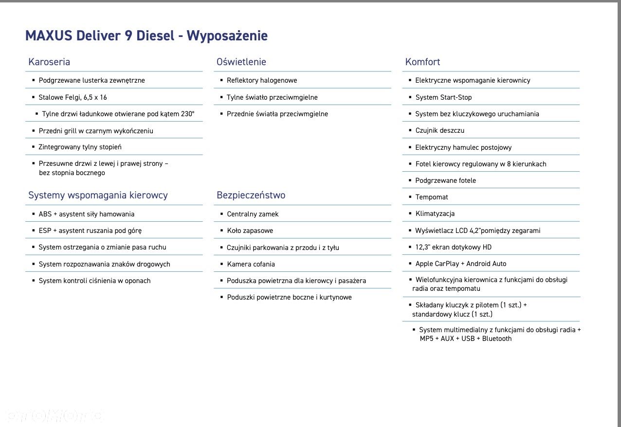 Maxus deliver-9 – samochód w salonie DealerAuto Wrocław, zdjęcie 6
